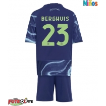 Camiseta Ajax Steven Berghuis #23 Visitante Equipación para niños 2025-26 manga corta (+ pantalones cortos)